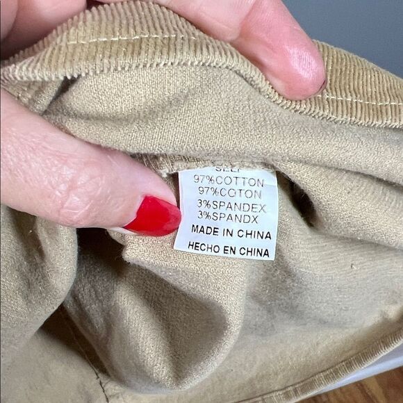 Papermoon Tan Corduroy Dress with Embroidery - Picture 6 of 6